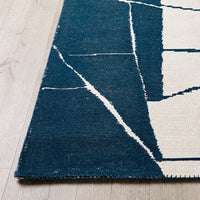 Nova  Abstract Handtufted Navy & Cream Rug 240x150cm