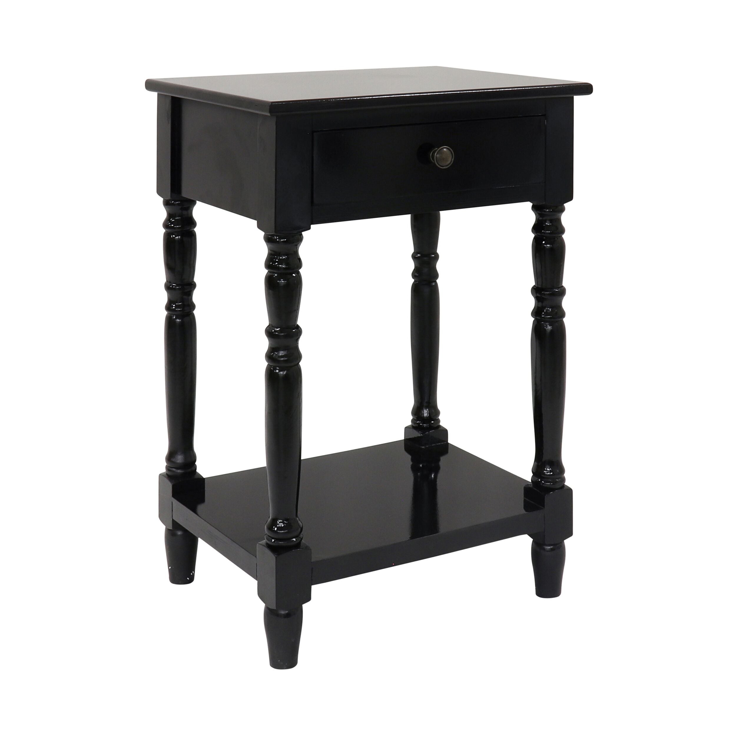 Valentine Bedside Table Black