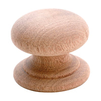 KSC1 Cupboard Knob Mushroom Wooden Screw Mahogany D54xP39mm