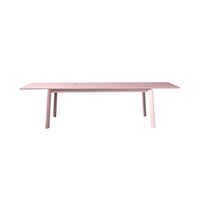Santana Aluminium Extension Table Rose Pink  200/300cm