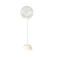 Vera Hammered Glass Table Lamp Off White 63cm