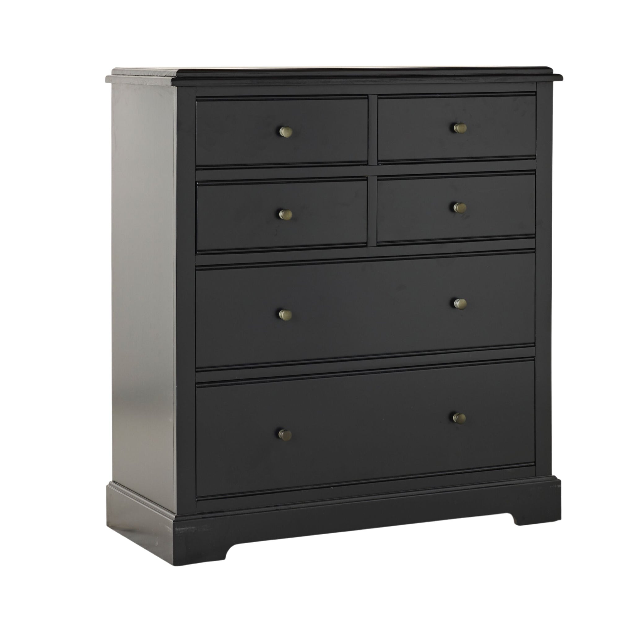 Clover 6 Drawer Chest Black