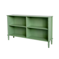 Maisie Low Bookcase Green 140x32x80cm