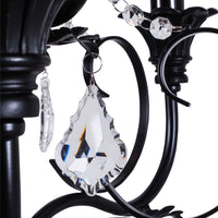 Nevada 9 Light Chandelier Black