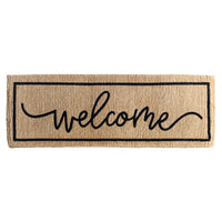 Welcome Long Coir Doormat 120x40cm