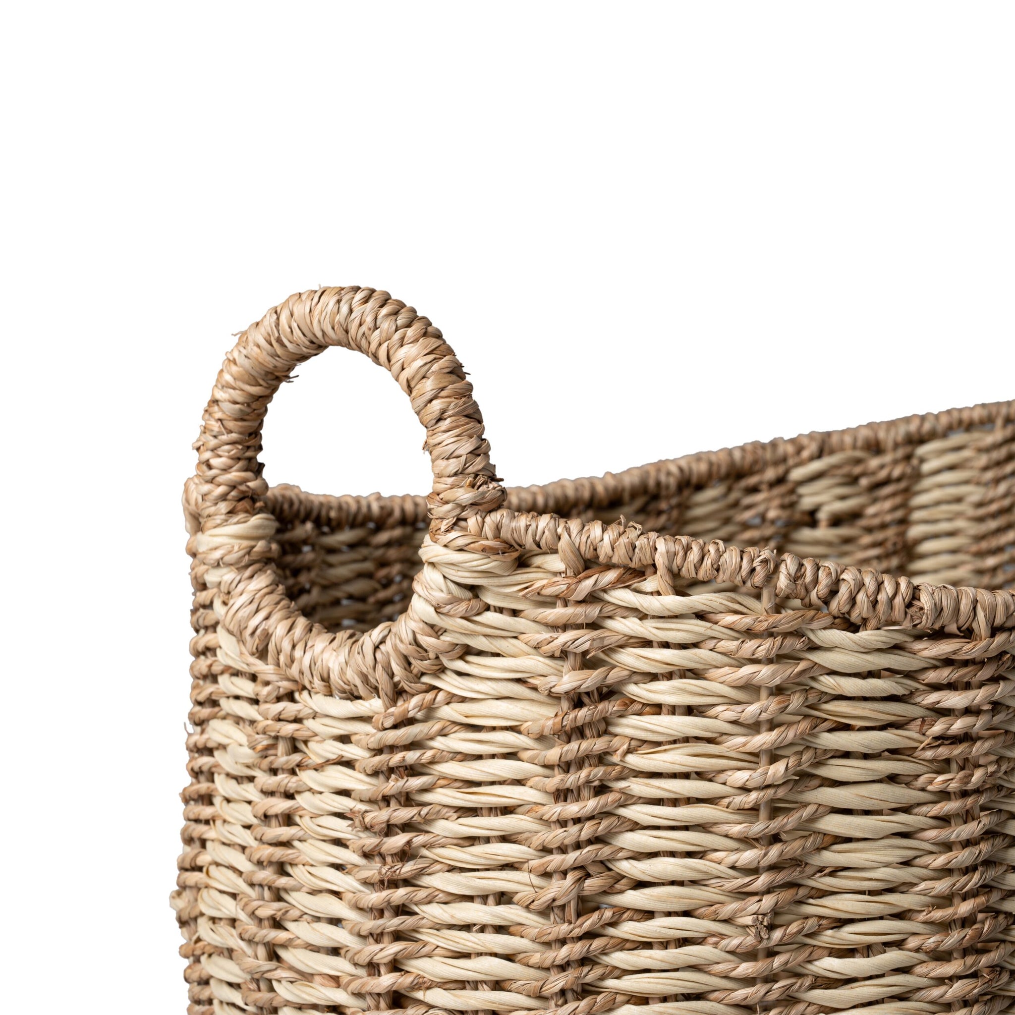 Nile Twisted Seagrass Large Oval Basket