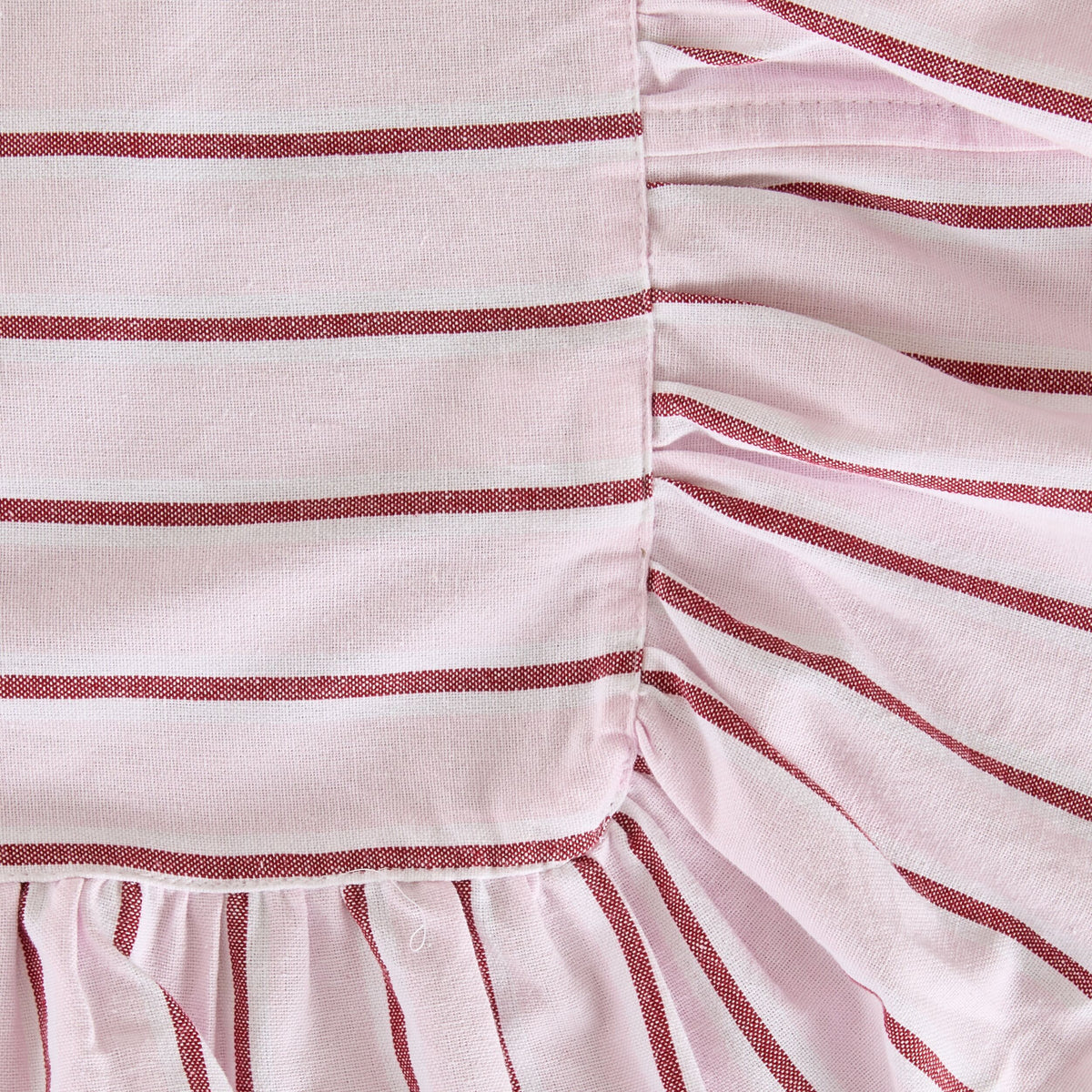 Marais Ruffle Stripe Tablecloth Merry Berry