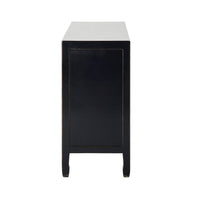 Sansha Low Pigeon Hole Bookcase Black and Turquoise