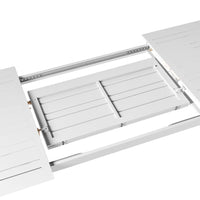 Santana Aluminium Extension Table White  200/300cm