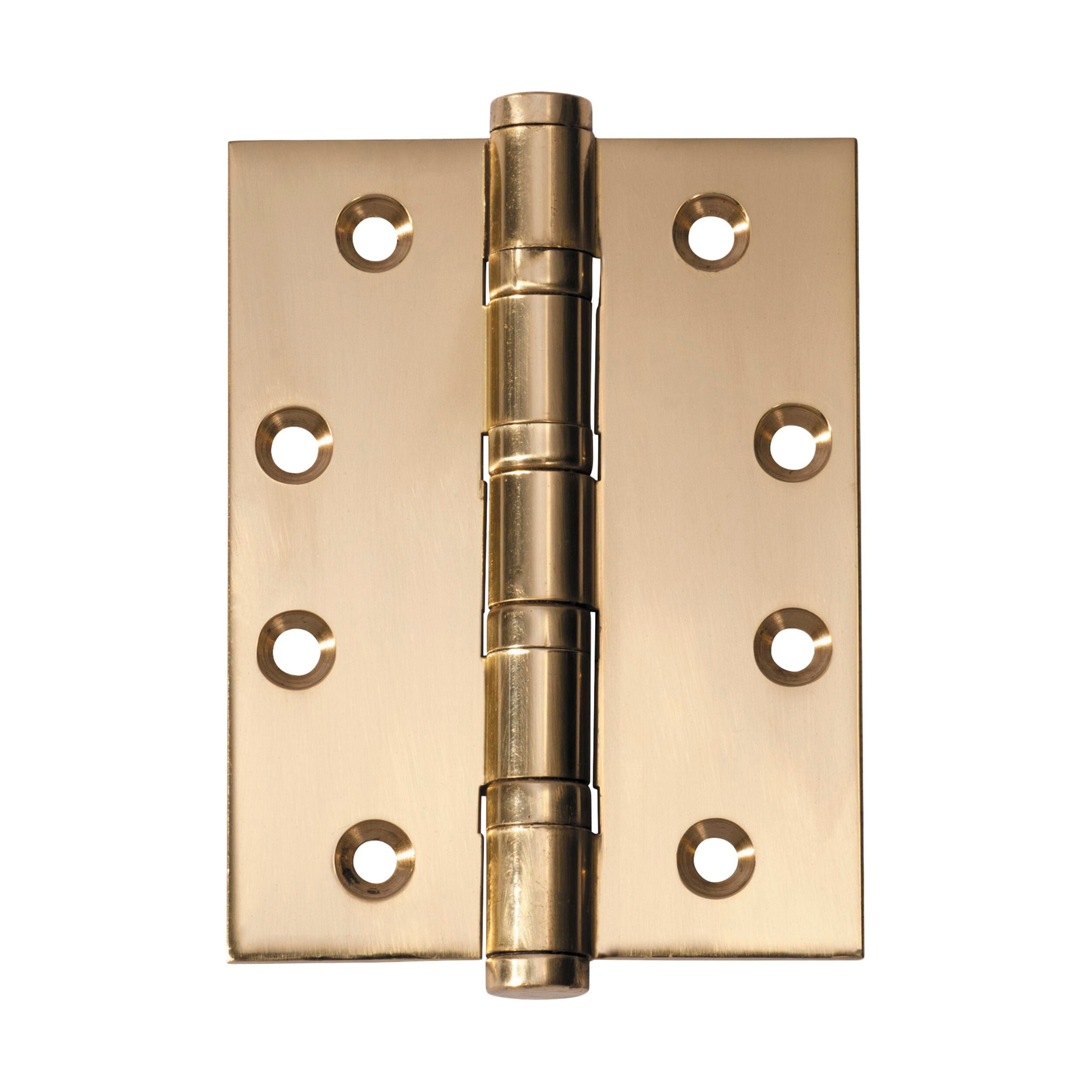 2463 Hinge Ball Bearing Polished Brass H100xW75mm