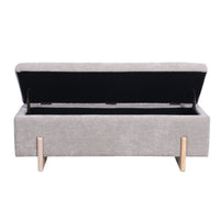 Sara Storage Bench Flax Taupe