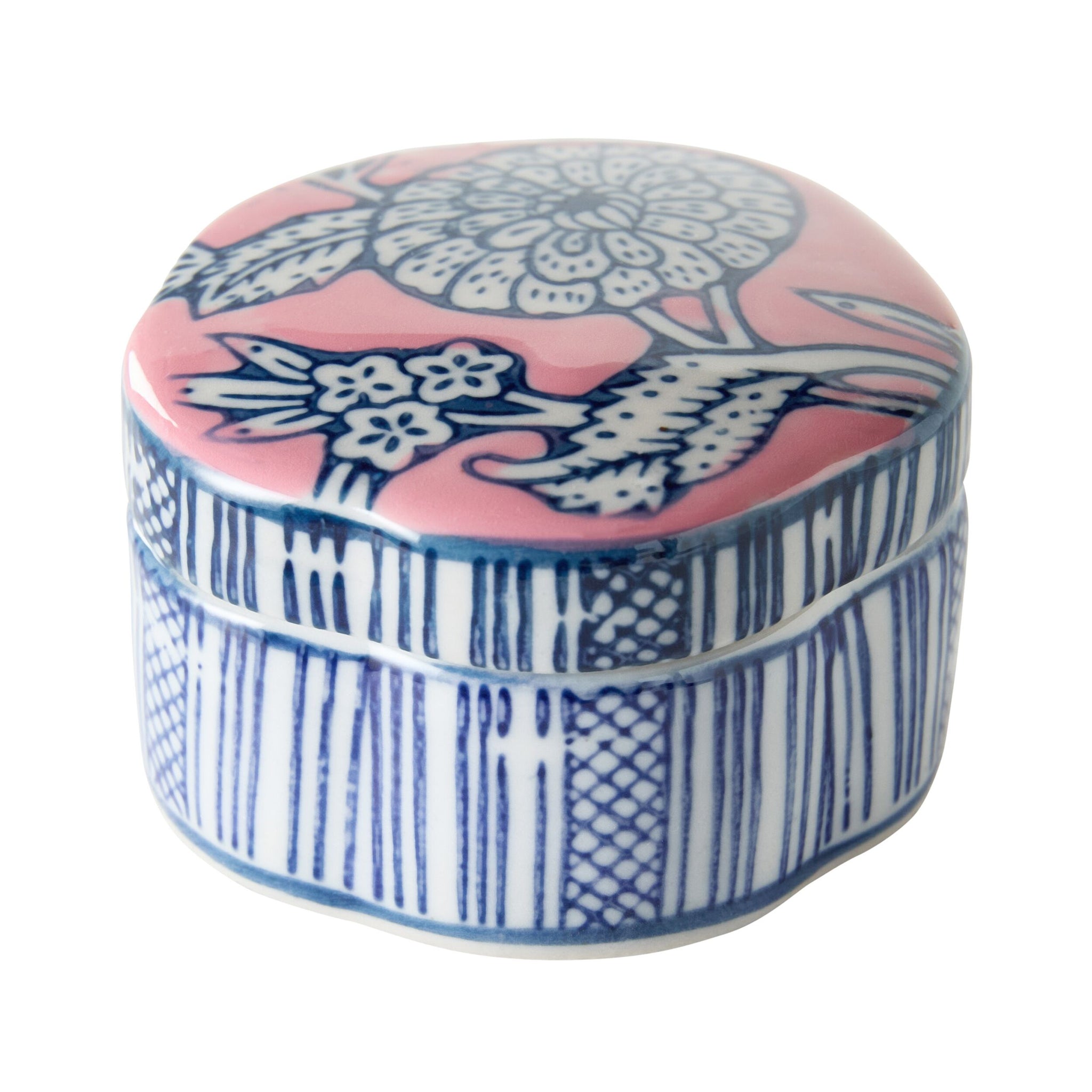 Celadon Botanic Blush Trinket Box