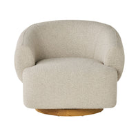Lyra Swivel Occasional Chair Boucle Cloud Grey
