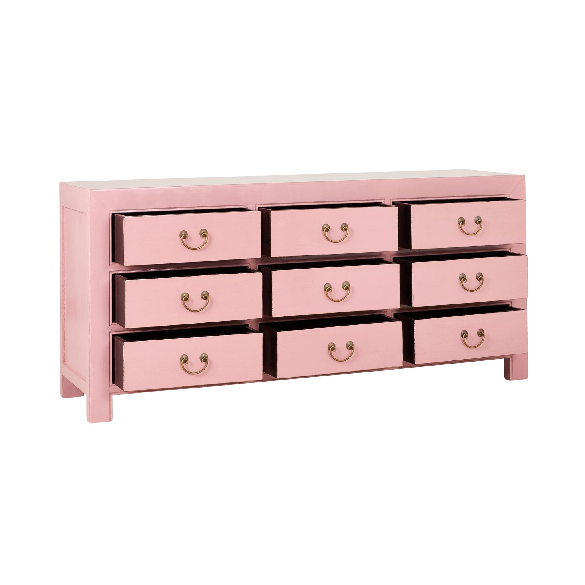 Sansha 9 Drawer Chest Blush Pink