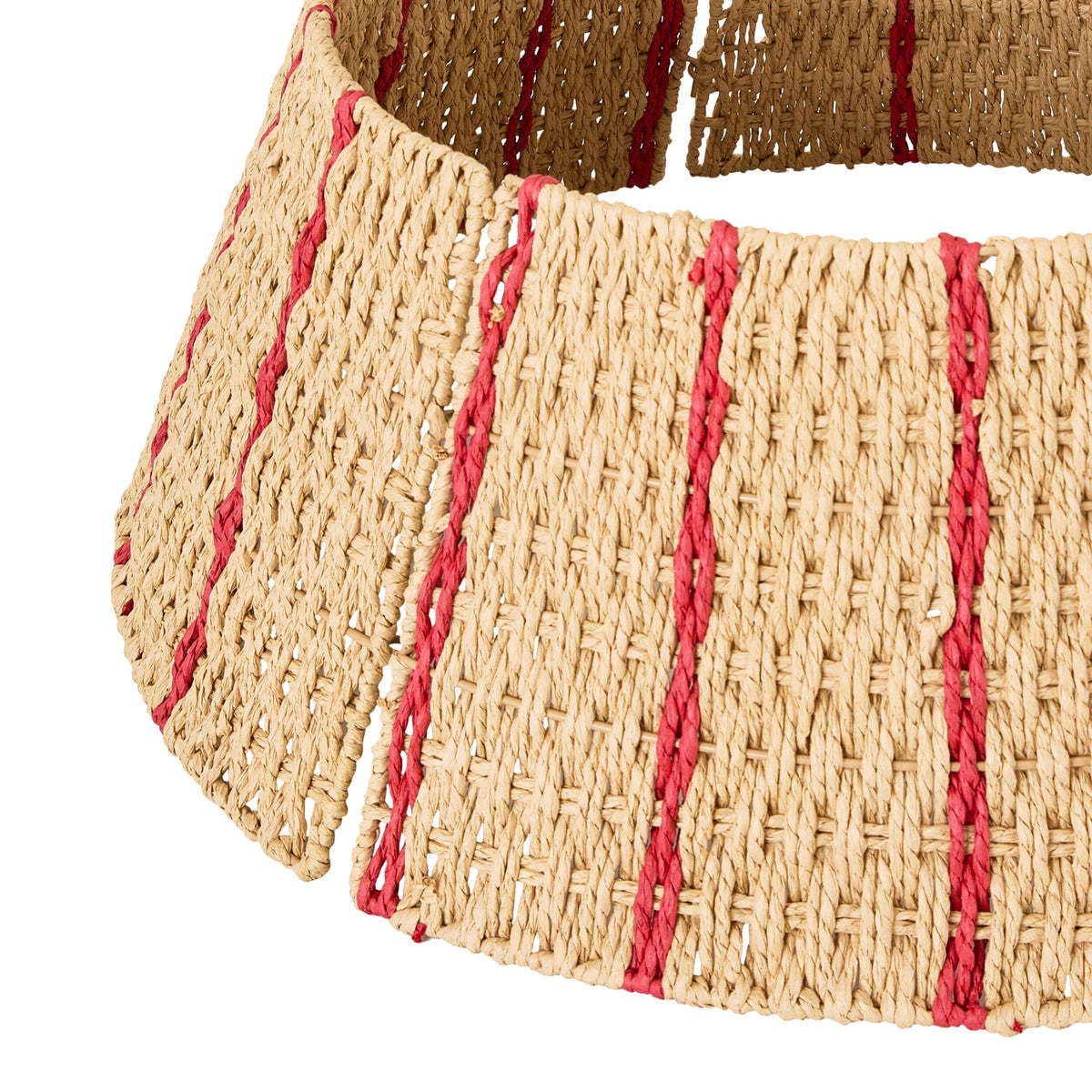 Mistletoe Woven Christmas Tree Skirt