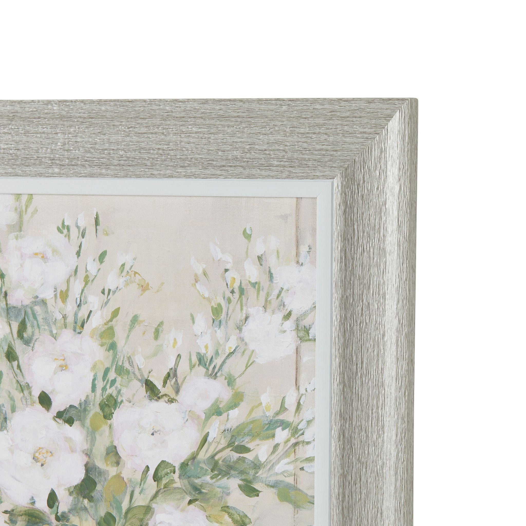 White Bouquet Framed Print 60x90cm