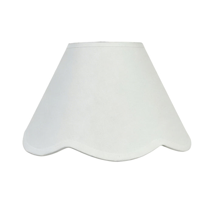Belle Scallop Shade White 35cm