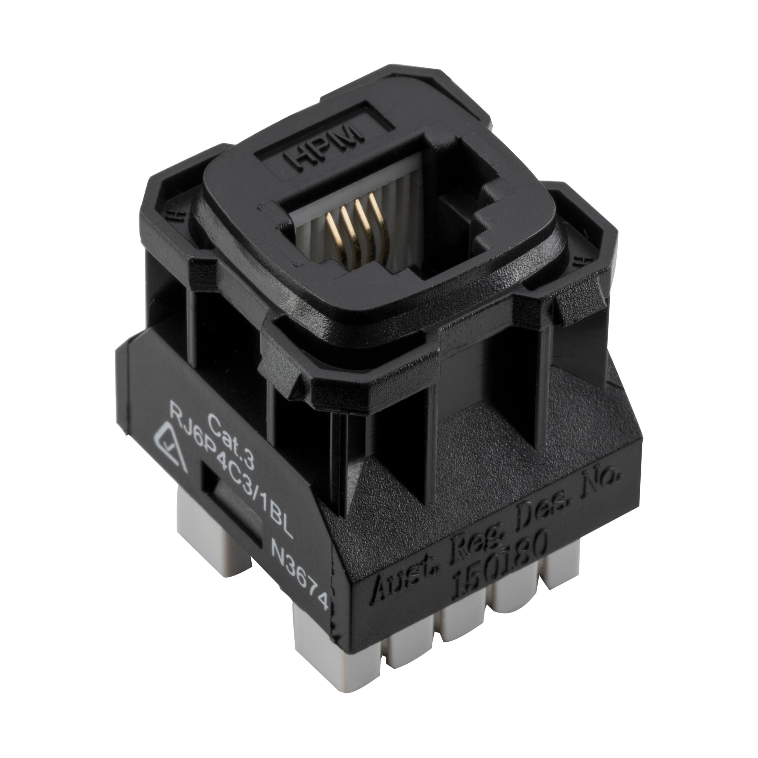 5446 Component Phone Socket Mechanism Black