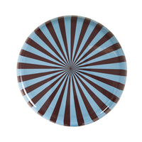 Kiro Curved Stool Dark Cocoa/Pale Blue