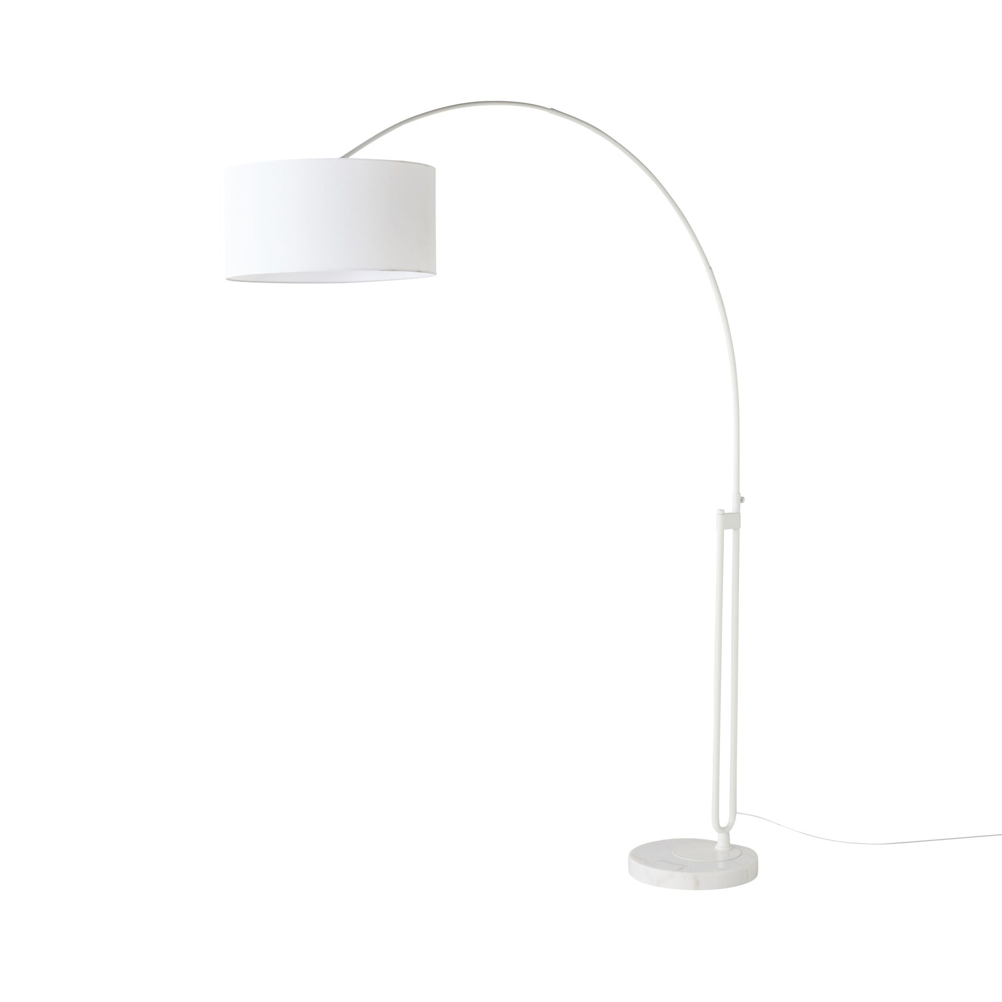 Marlo Arc Floor Lamp White 213cm