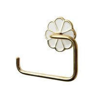 Flora Toilet Roll Holder Polished Brass