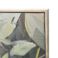 Metallic Peonies Framed Textured Print 150x100cm