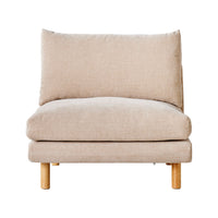 Austin Armless Armchair Serenity Tortilla