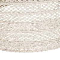 Julio Dome Cotton Rope Pendant White 80x54cm - SHADE ONLY