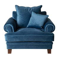 Lisette Armchair Velvet Indigo Blue C-010