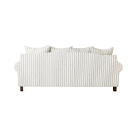 Lisette 3.5 Seater Deep Sofa Linen Stripe