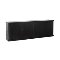 Armand 4 door Library Base 240 x 83cm Black