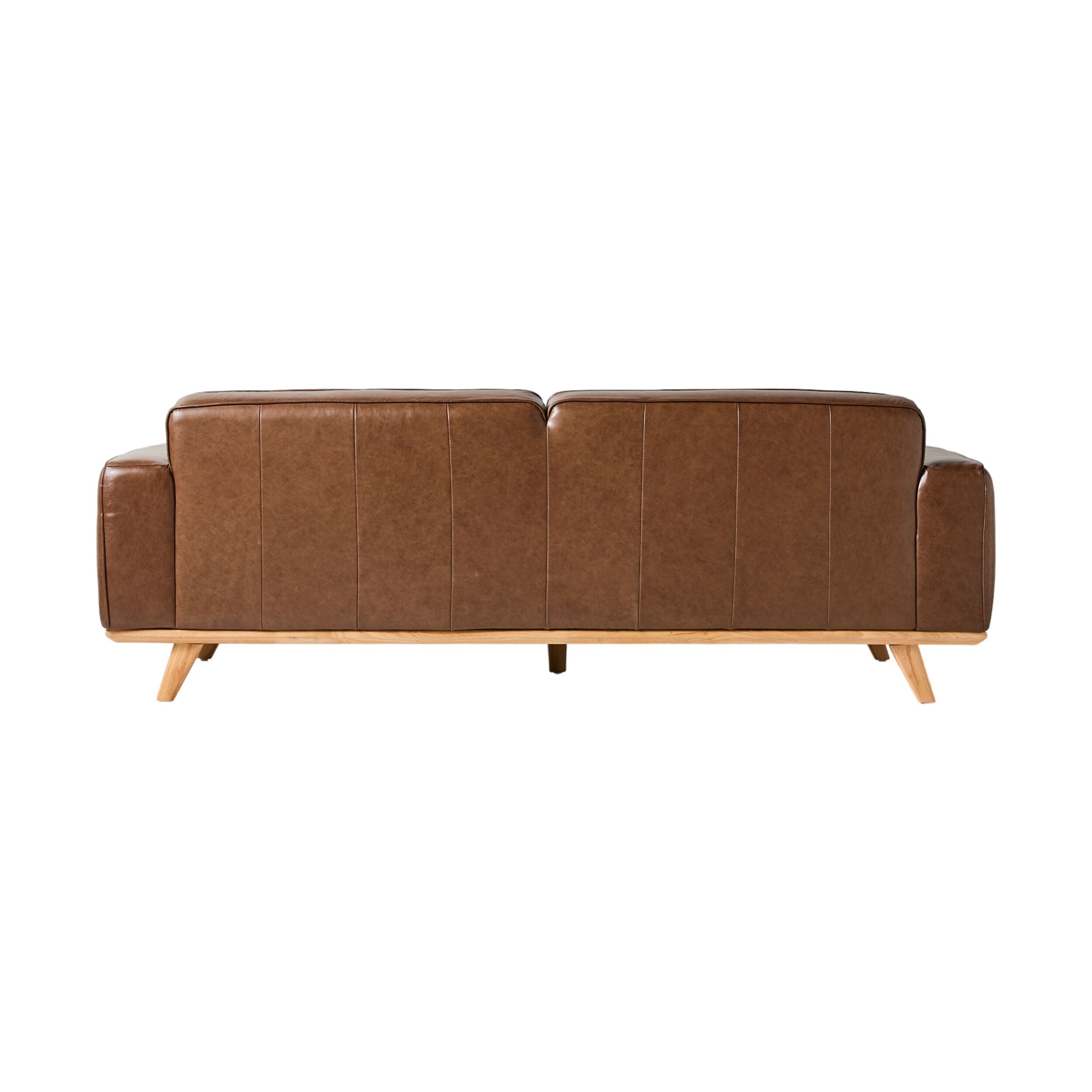 Carson 3 Seater Leather Sofa Dakota Mocha