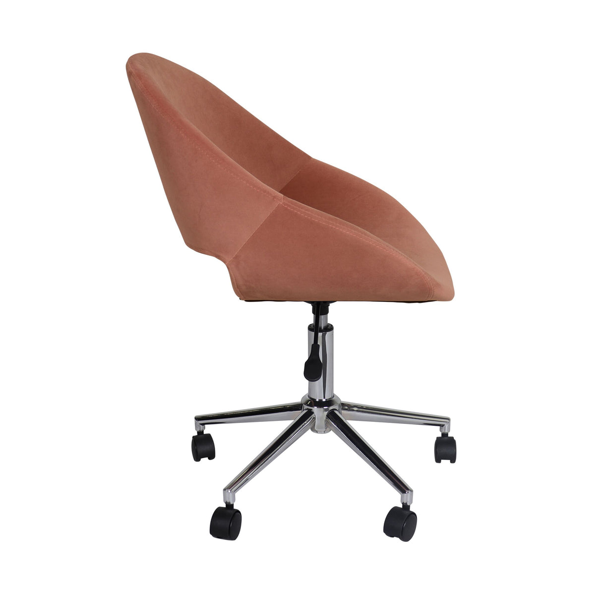 Kip Velvet Desk Chair Velvet Rose
