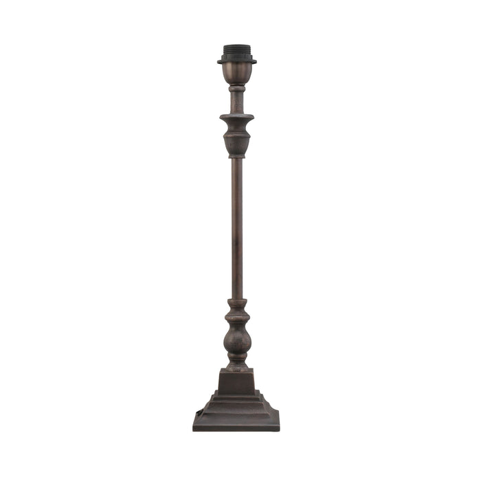 Arlington Aged Bronze Metal Table Lamp Base 12x12x48cm