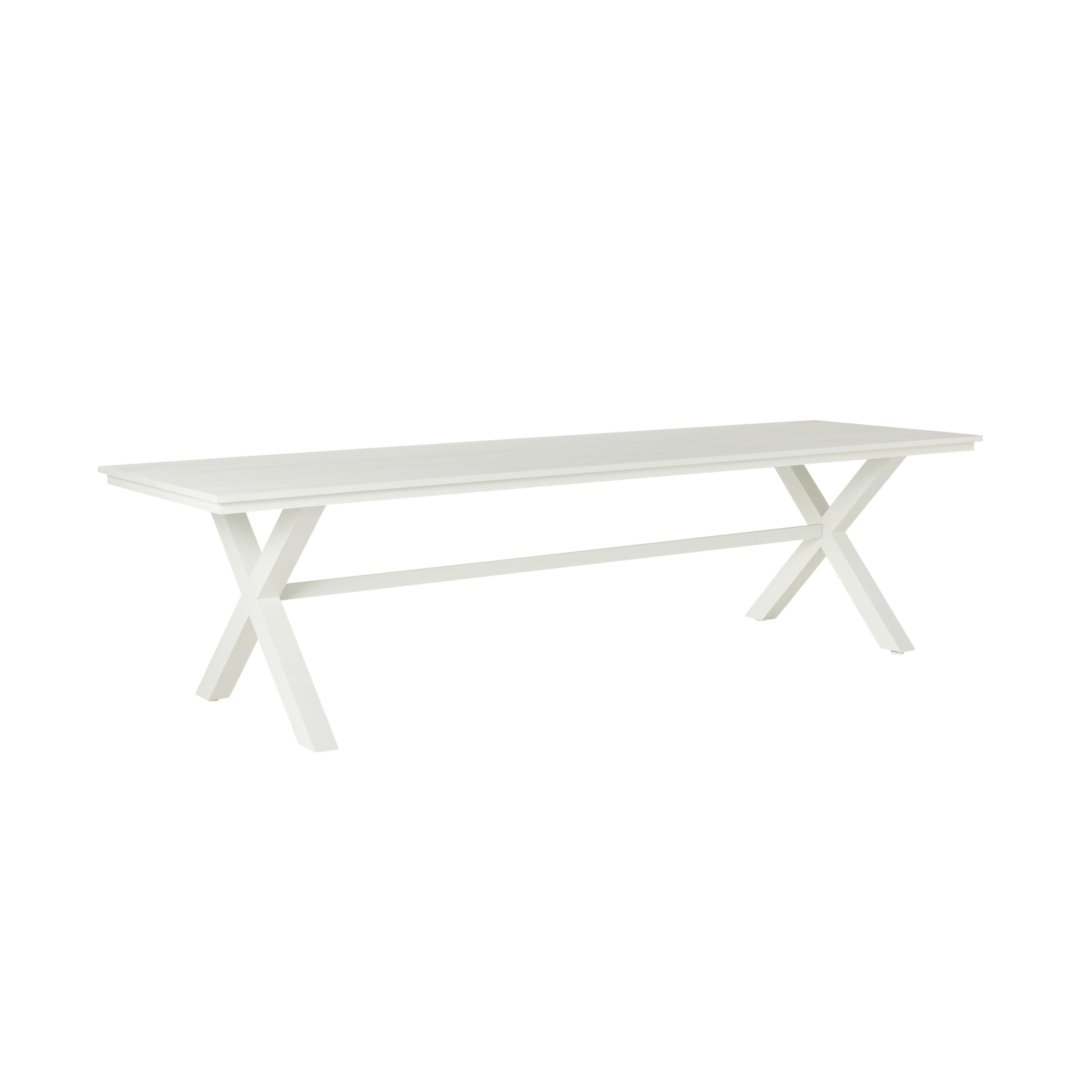 Blake Aluminium Dining Table 300cm White