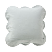 Stitch Scalloped Cushion Soft Sage 50x50cm