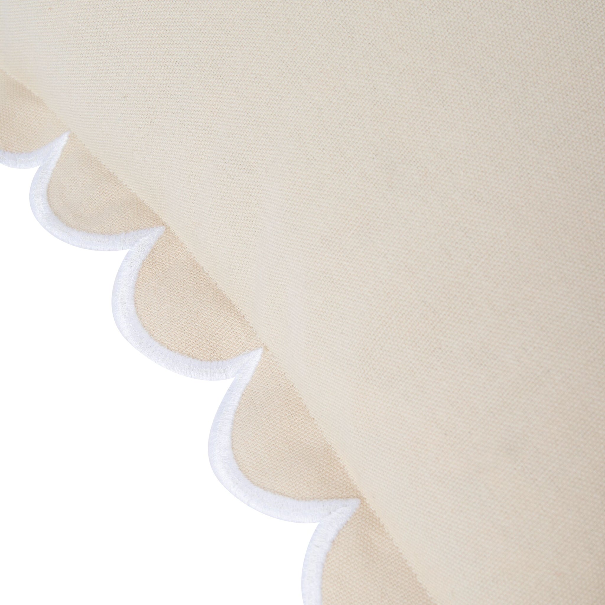 Aerin Scallop Cushion Sand 45cm