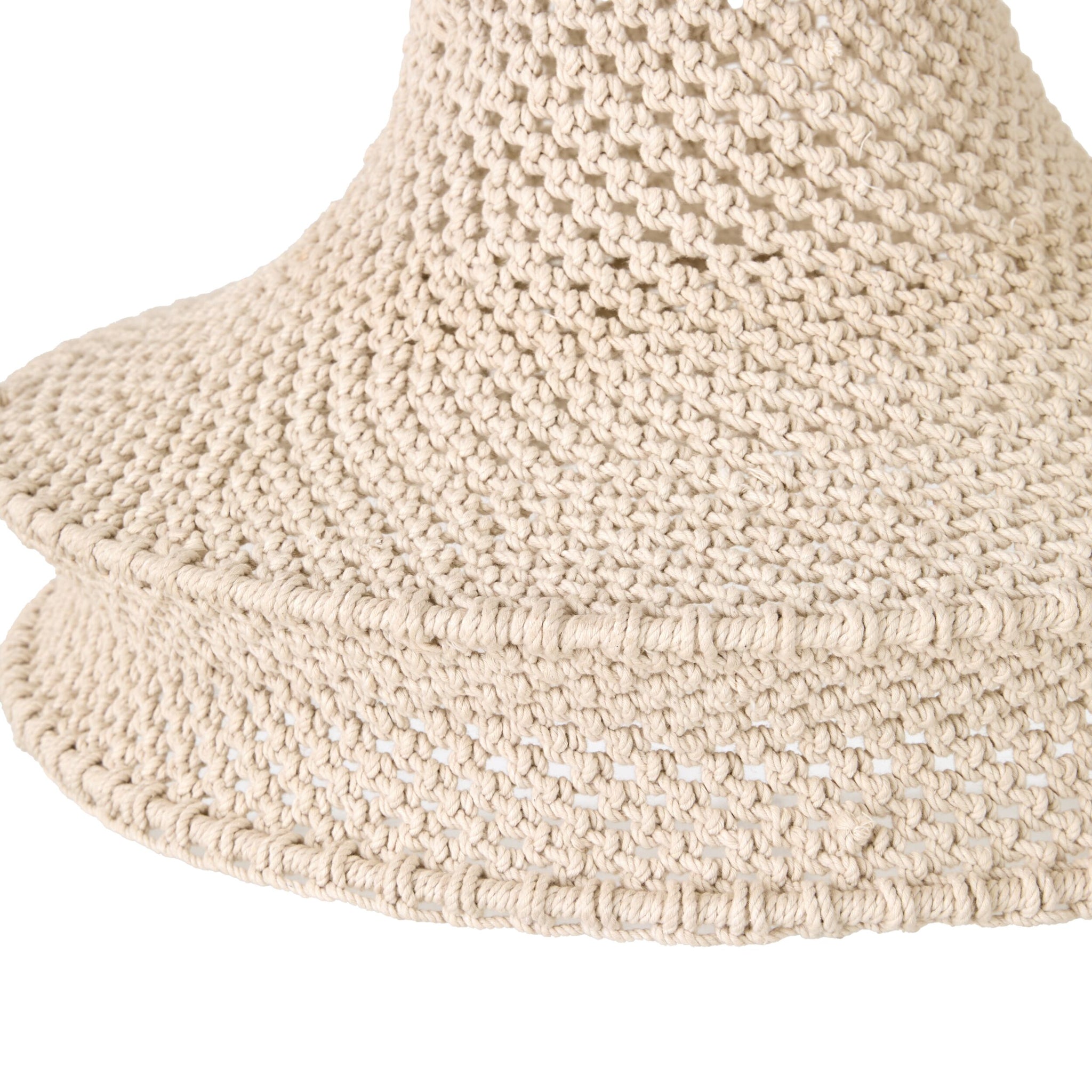 Julio Cotton Rope Pendant White 50x30cm - SHADE ONLY