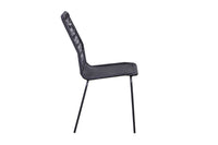 Cera Open Weave Dining Chair Black