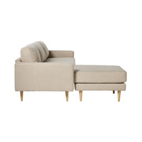 Boden 3 Seater Sofa with Reversible Chaise Amalfi Parchment