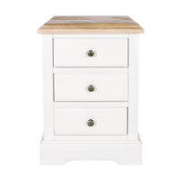 Clover 3 Drawer Bedside Table