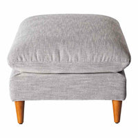 Easton Fabric Ottoman Flint Grey