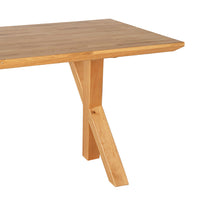 Oakdale Cross Leg Timber Dining Table 240cm