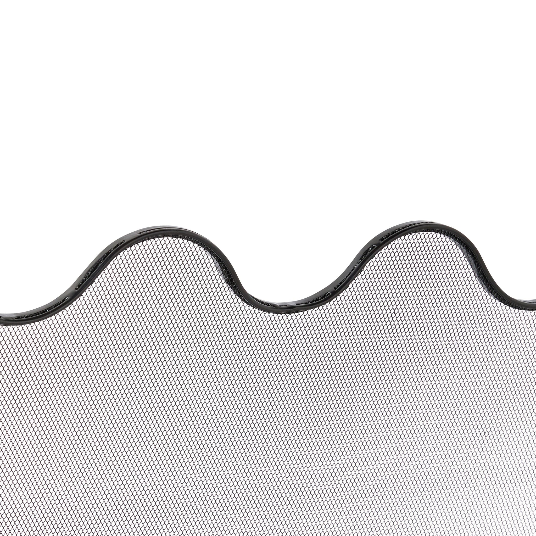 Wave Fire Screen Black