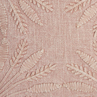 Pampas Fan Embroidered Cushion 45x45cm