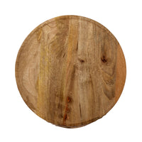 Eco Sole Carved Wooden Side Table Large 48cm