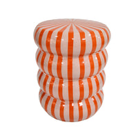 Kiro Curved Stool Pink/Orange