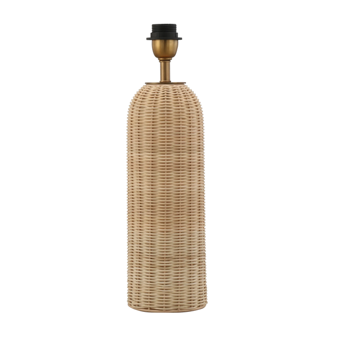 Marina Rattan Table Lamp Base 12.5x12.5x35cm
