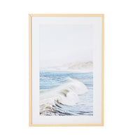 Breaking Waves Framed Glass Print 70x105cm