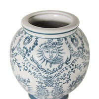 Celestial Porcelain Round Vase